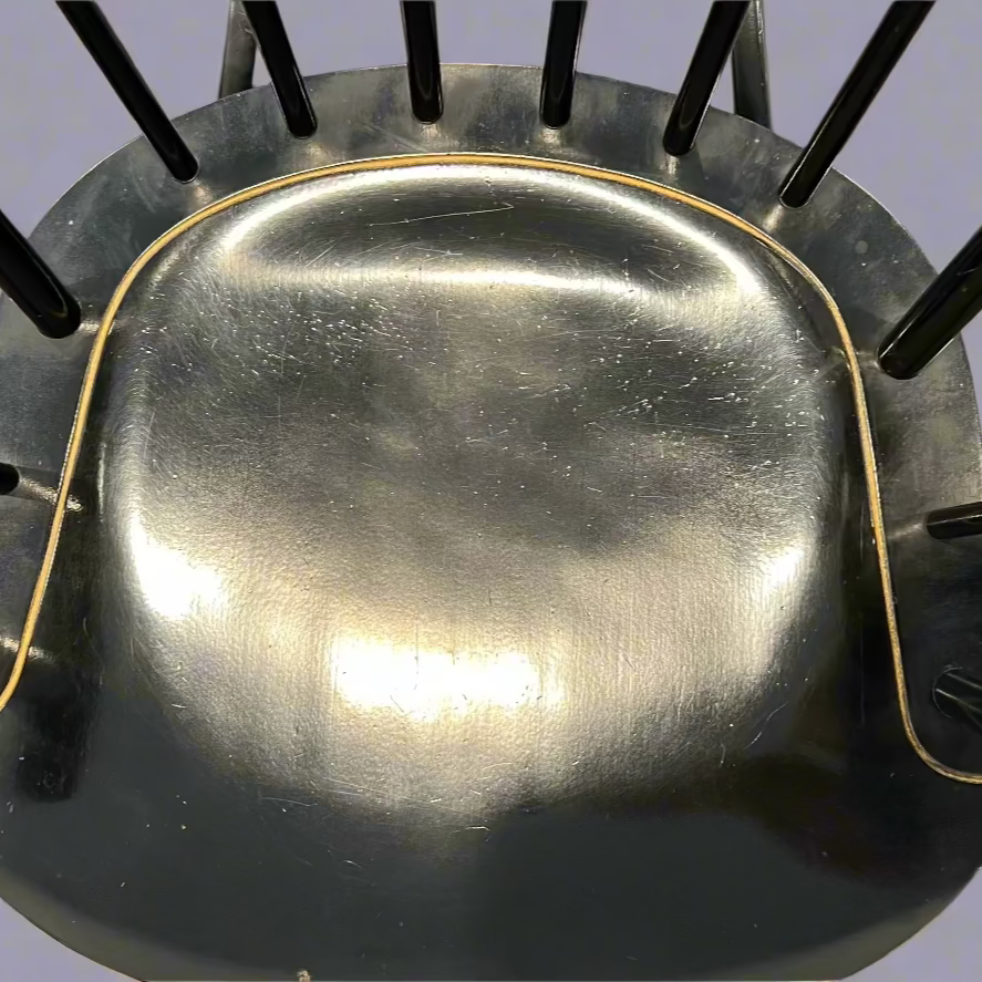 Nichols & Stone Black Lacquer Rocking Chair – Circa 1970s