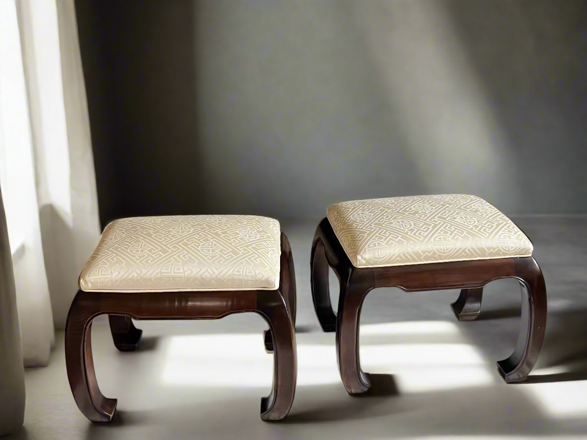 The Ming Curve Footstool