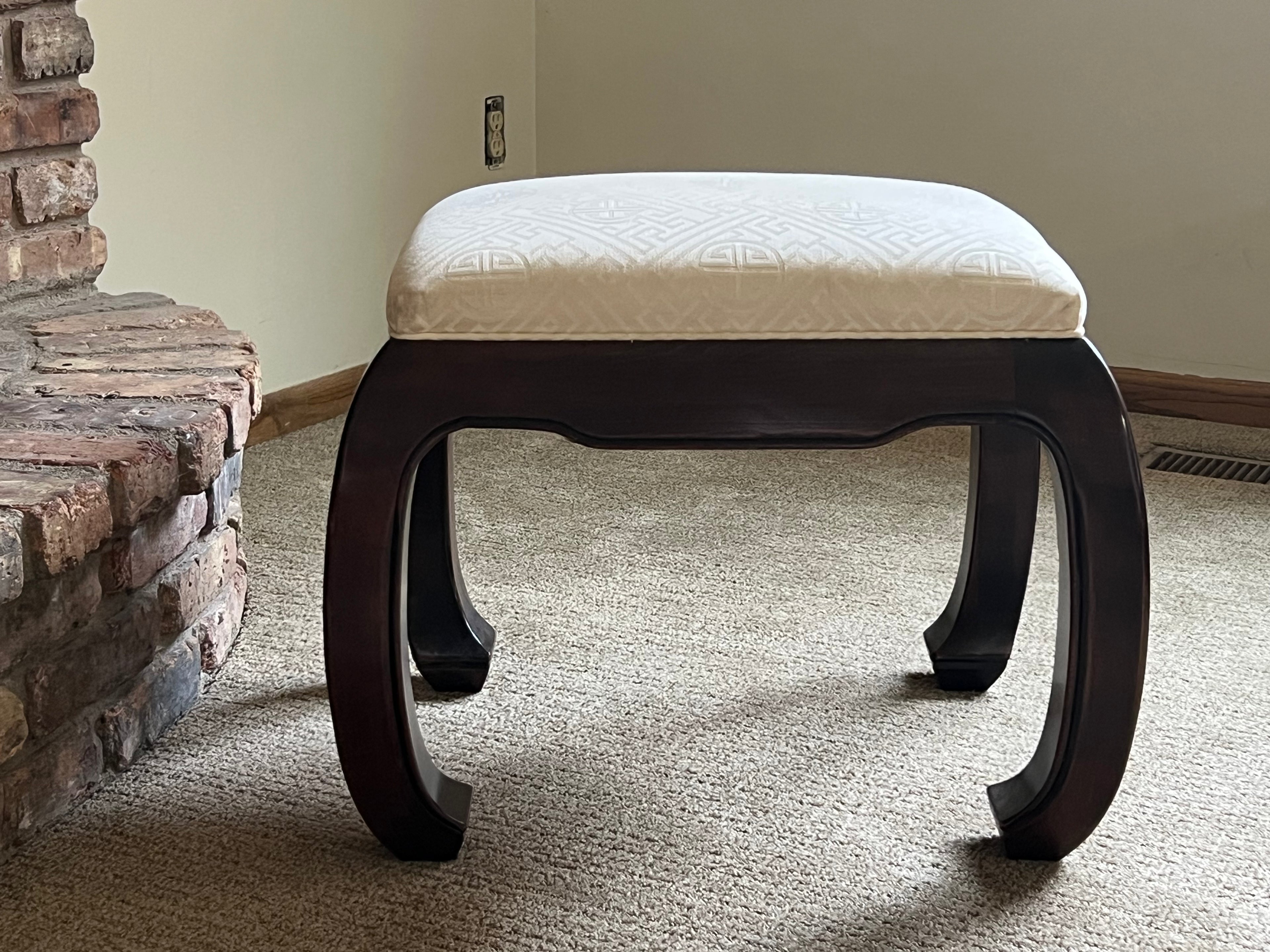 The Ming Curve Footstool