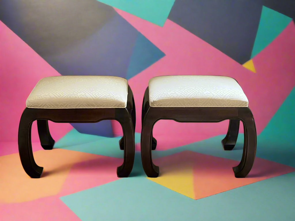 The Ming Curve Footstool