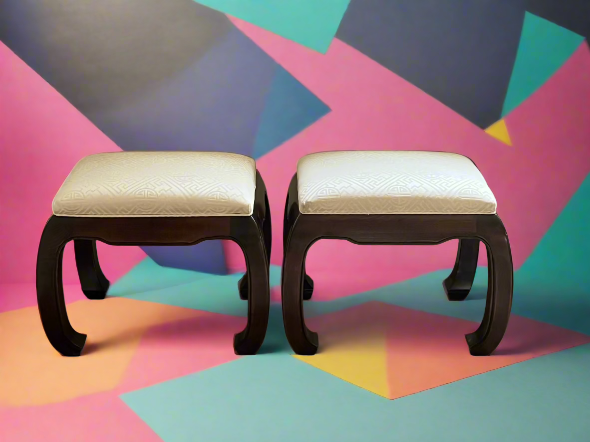 The Ming Curve Footstool