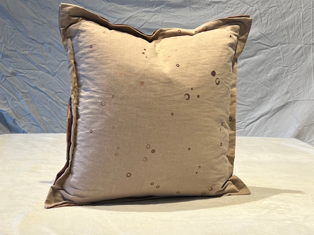 Designer Pilllow Ditto pattern by Romo in plaster