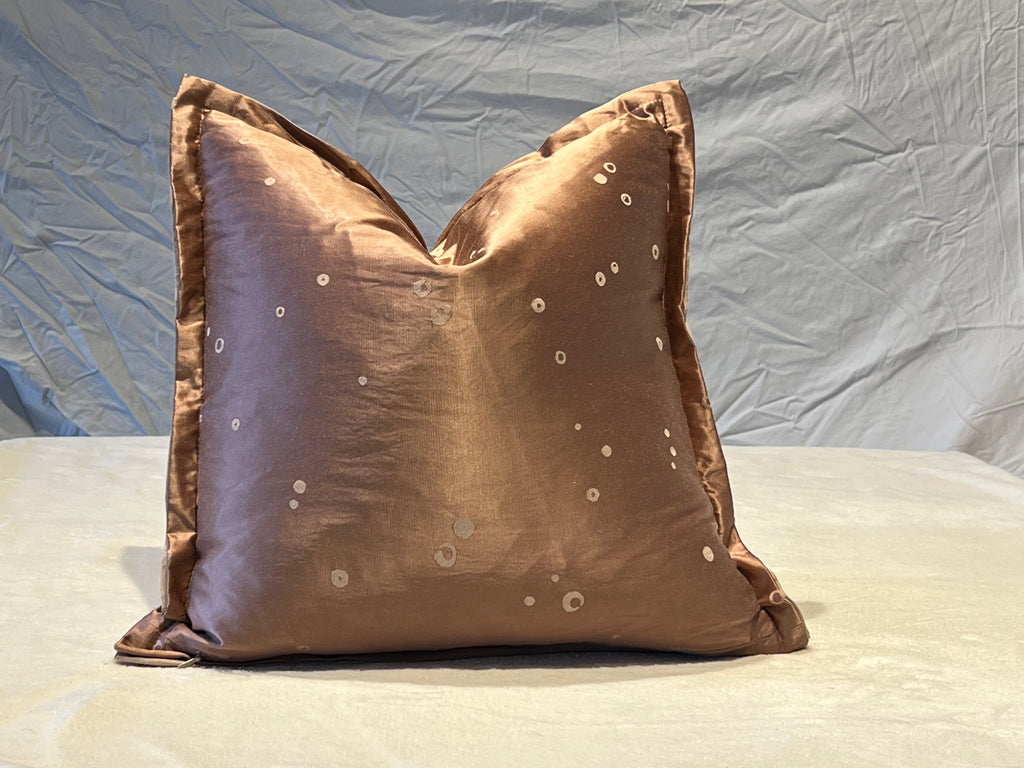 Designer Pilllow Ditto pattern by Romo in plaster