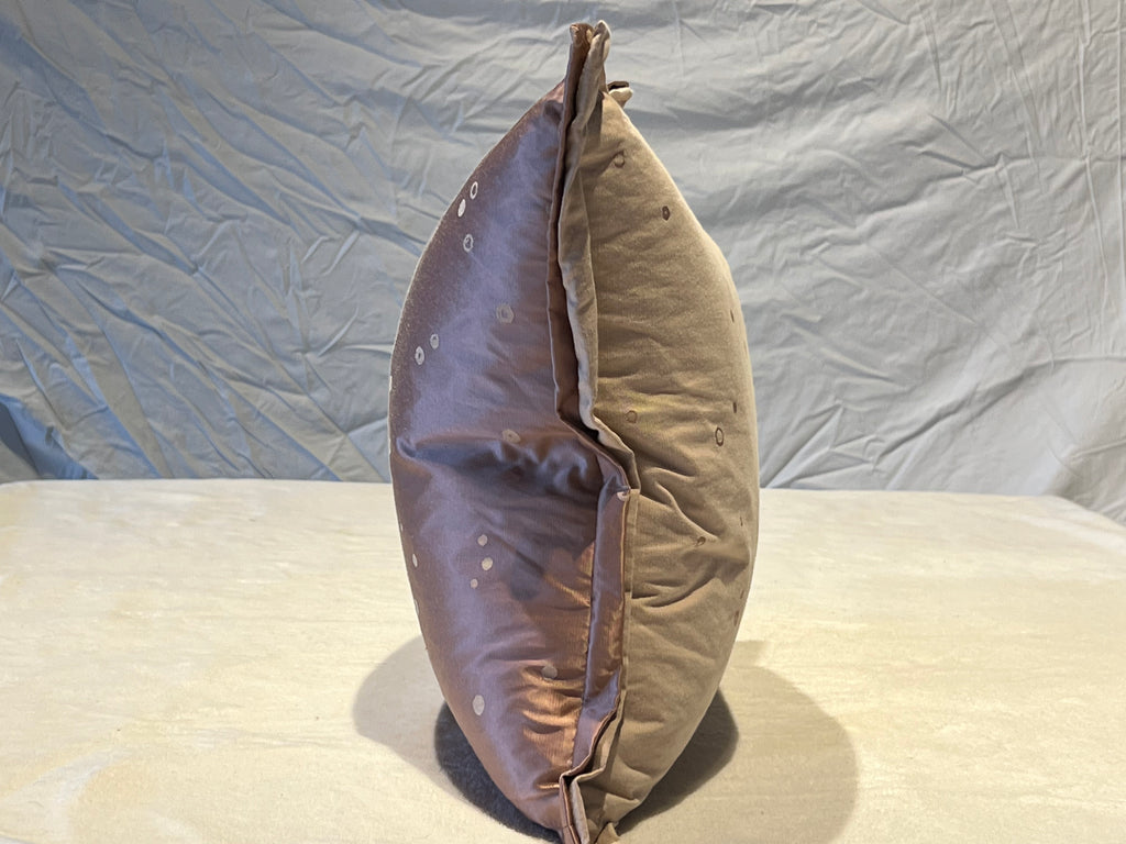 Designer Pilllow Ditto pattern by Romo in plaster