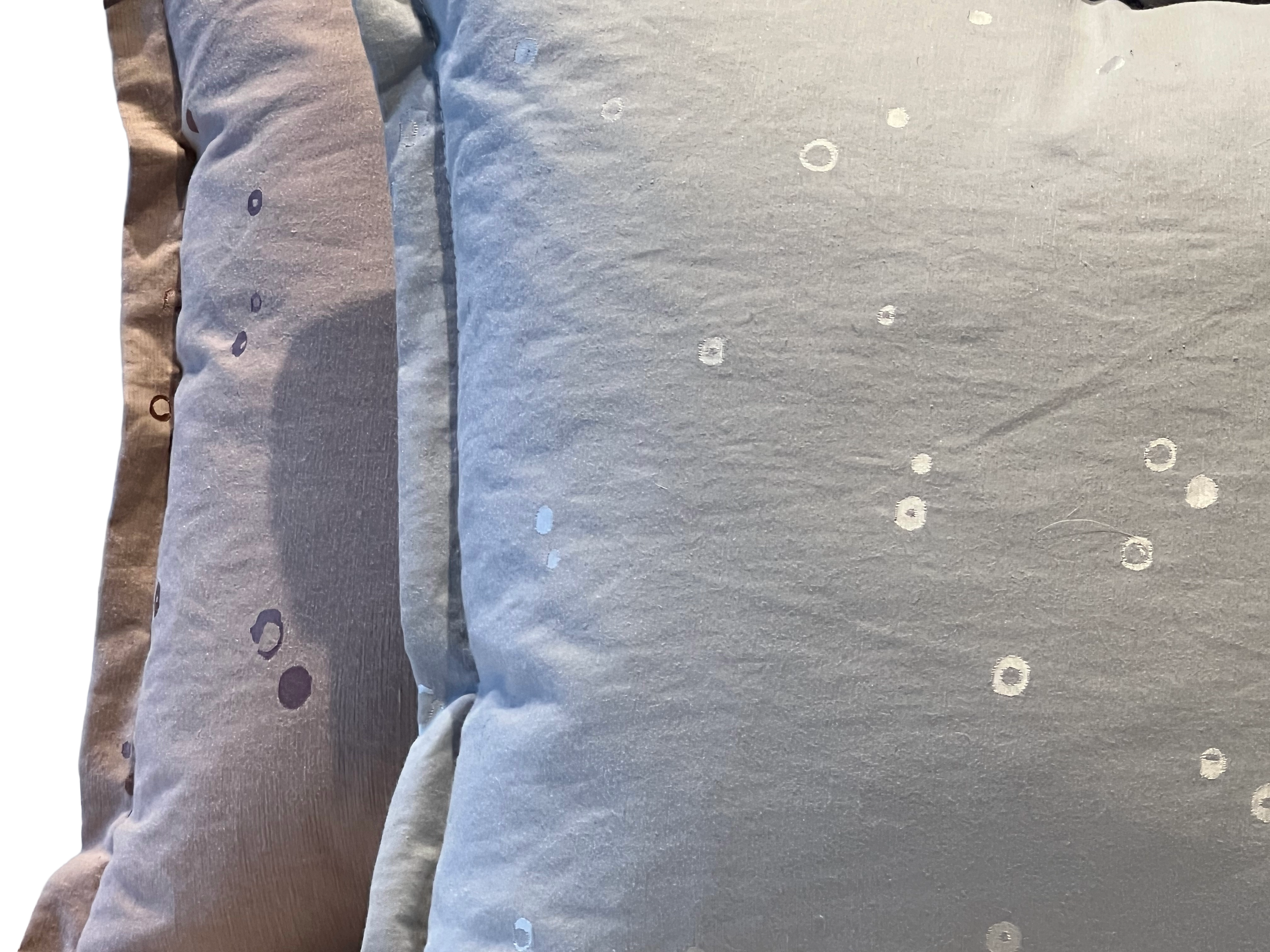 Designer Pilllow Ditto pattern by Romo in silica