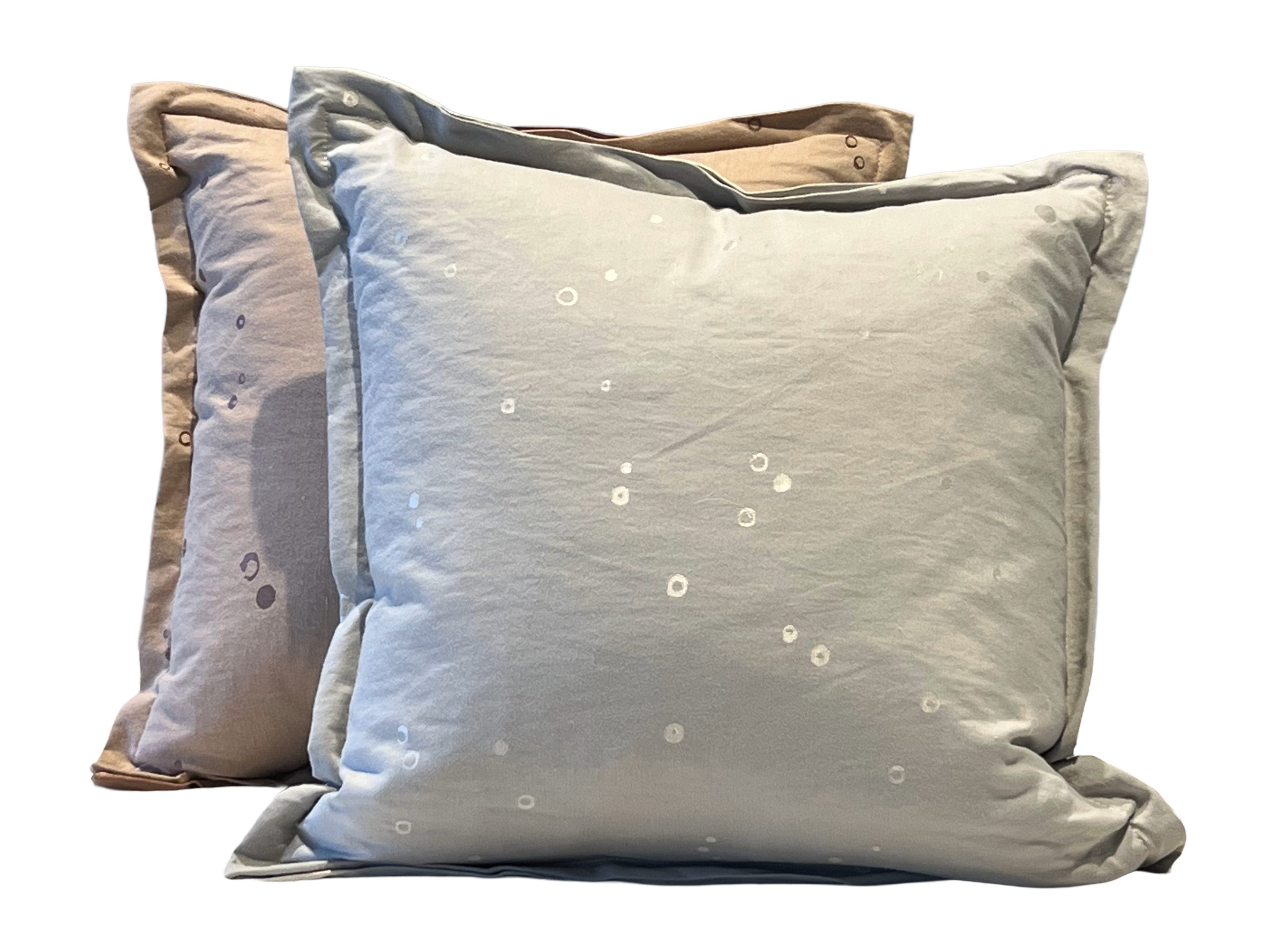 Designer Pilllow Ditto pattern by Romo in silica